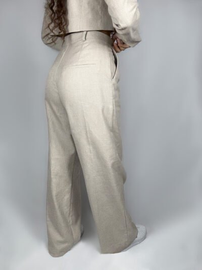 Calça Pantalona de Linho